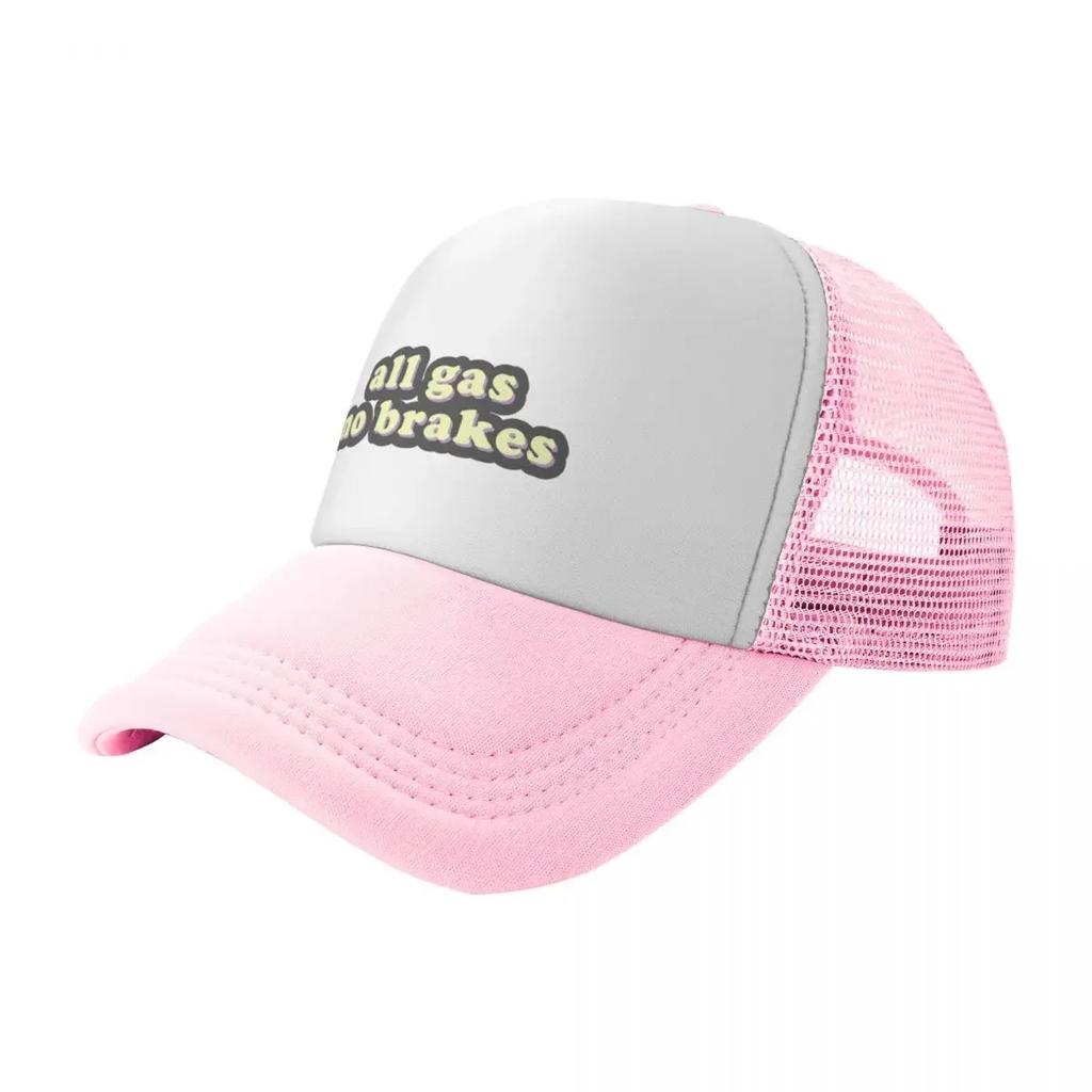 All Gas No Brakes Baseball Cap Trucker Custom Hat Sunhat Women Beach Fashion Unisex's
