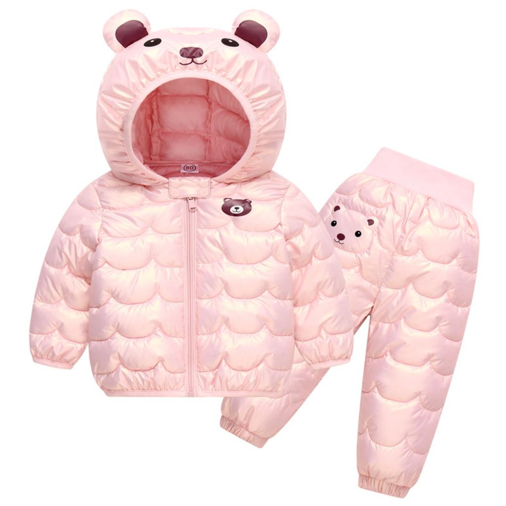 Children's Cotton-padded Jacket Set Children's Winter Coat Cotton-padded Jacket Cotton-padded Pants Two-piece Set