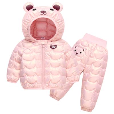 Ensemble Veste Rembourrée en Coton pour Enfants Manteau d'Hiver pour Enfants Veste Rembourrée en Coton Pantalon Rembourré en Coton Ensemble Deux Pièces