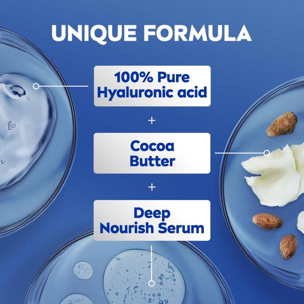 Nivea Balsam do ciała Cocoa Nourish 400ml Dla skóry bardzo suchej Z serum głęboko nawilżającym i olejem kokosowym | 48H Nawilżenie | Nietłusta konsystencja