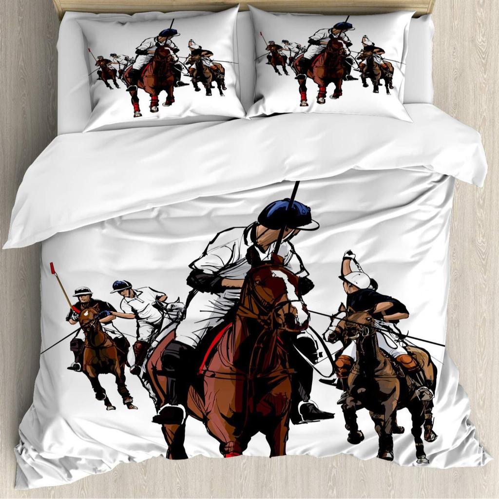 Daisy Flower Three-Piece Quilt Cover 3D Digital Printing Bedding Set Bed Cover