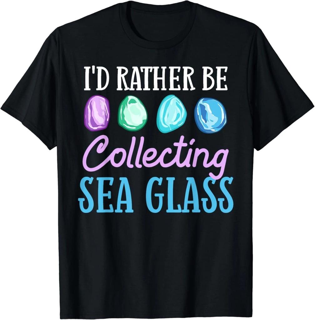 Collecting Beach Glass Quotes Beachcombing Gift Unisex T-Shirt