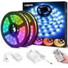 Lepro LED-Streifenlicht, Lichterkette, Schranklicht, SMD 5050, Doppelseitiges Klebeband, 10m (5m x 2 Streifen), 300 Streifen, RGB 30 LEDs/m, Hohe Helligkeit, 44K