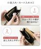 Lizdays Genuine Leather Fragment Case Mini Wallet with Zipper and Coin Slim Design Women's L-Shaped Purse, (Lavender)