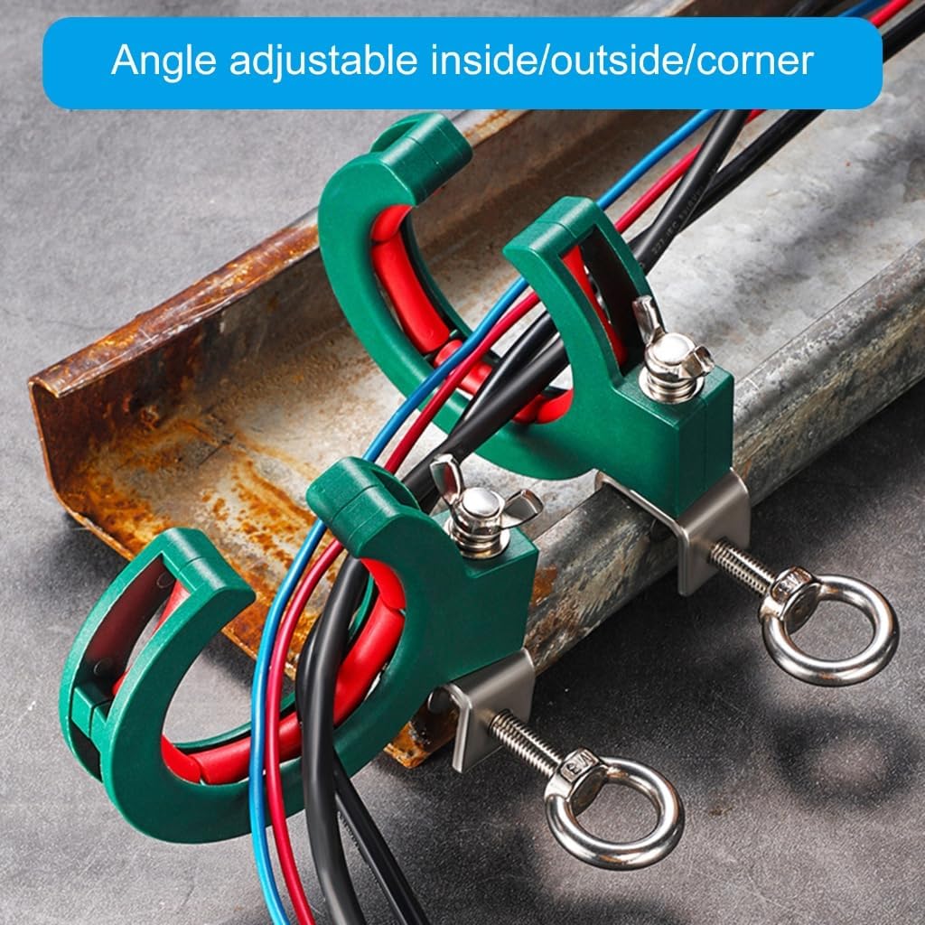 Cable Tray Pulley Roller Cable Laying Roller Helper Adjustable Clamp Pulley for Efficient Wire Guide Fixation Auxiliary Tool