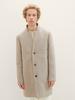 Winter Jacket Tom Tailor Denim Coat with Stand-up Collar (1037399) Sand with White Twill Structure