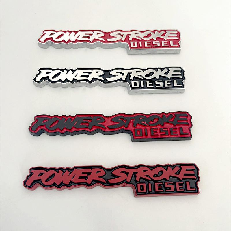3D Metal POWER STROKE DIESEL Rear Trunk Car Emblem Badge Decal For Ford Excursion 3.0 2018 F-150 F150 Auto Sticker Accessories