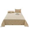 Floral Printed Cotton Coarse Cloth Bed Sheet and Duvet Cover Set for Dorm or Bedroom