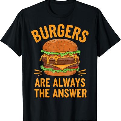 Burger sind immer die Antwort Cheeseburger Hamburger-Liebhaber T-Shirt