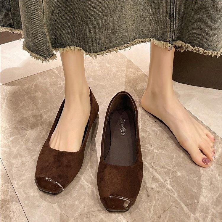 Flat-soled Single Shoes Women's Shoes 2025 New Spring, Autumn and Winter One-pedal Shoes