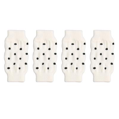 4Pcs Dog Elbow Protector Cute Polka Dot Comfortable High Stretch Dirt Resistant Pet Elbow