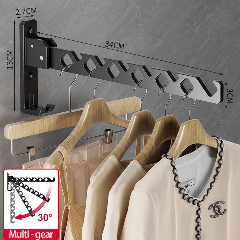 Wall Laundry Dryer Collapsible Clotheslines of Wall Clothes Clothes Drying Rack Adjustable Angle Clothes Hanger