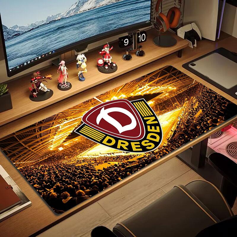 Dynamo Dresden Large Size Mouse Pad Large Gaming Table Cushion Non-slip Laptop Tablet Big Mousepad XXL Mat Mini PC Playmat With Lock edge