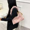 Y2K Plush Handbag Shoulder Bag Underarm Bags Suitable for Travel and Shopping