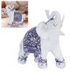 Household Resin Animal Figurine Simulation Cute Animal Statue Home Decoration OrnamentBlue and White Porcelain M (16221)