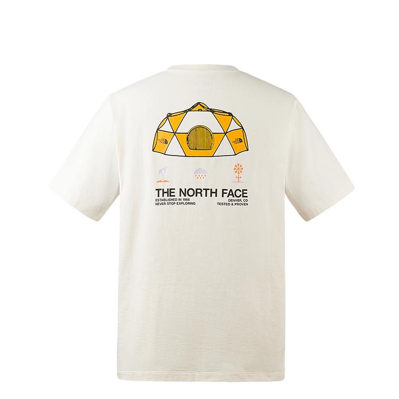 The North Face T Shirt Unisex Dune White NF0A8CSV-QLI