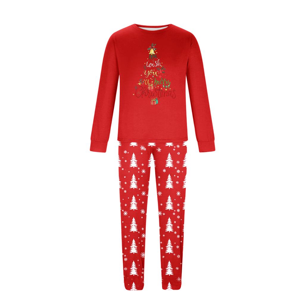 Druck Niedliches Familien-Set Pyjamas, Hauskleidung, Familien-Set Langarm-Oberteil Hosen-Set