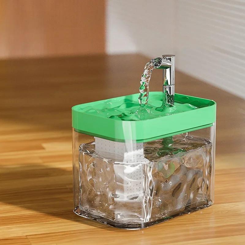 1000ML Automatic Pet Fountain - Fresh and Filtered Water Pet Drinking Dispenser Drinker for Cats Puppies - Ideal for Indoor Use