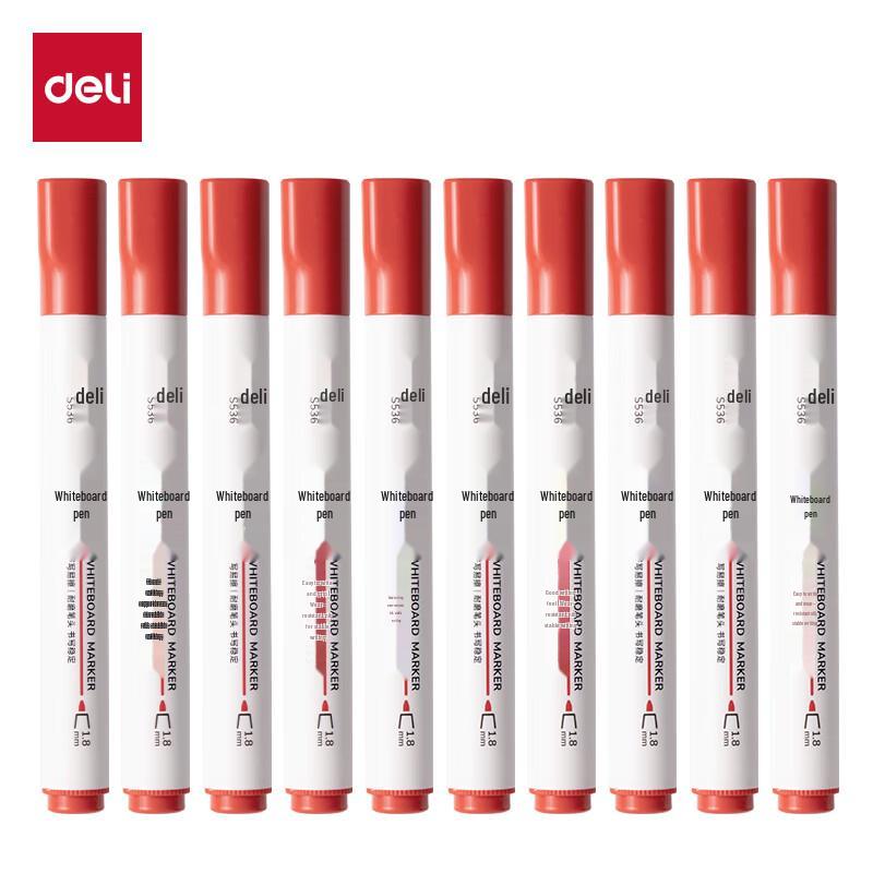 Deli S536 Erasable Whiteboard Marker Pens