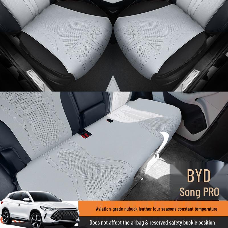 BYD Song Pro Suede Seat Cushion Set: Single and Rear Long Cushion
