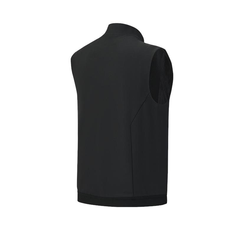Fila Golf Series Simple Classic Basic Solid Color Sports Training Versatile Comfortable Vest Men Vest Deep-Black A11M615504FBK