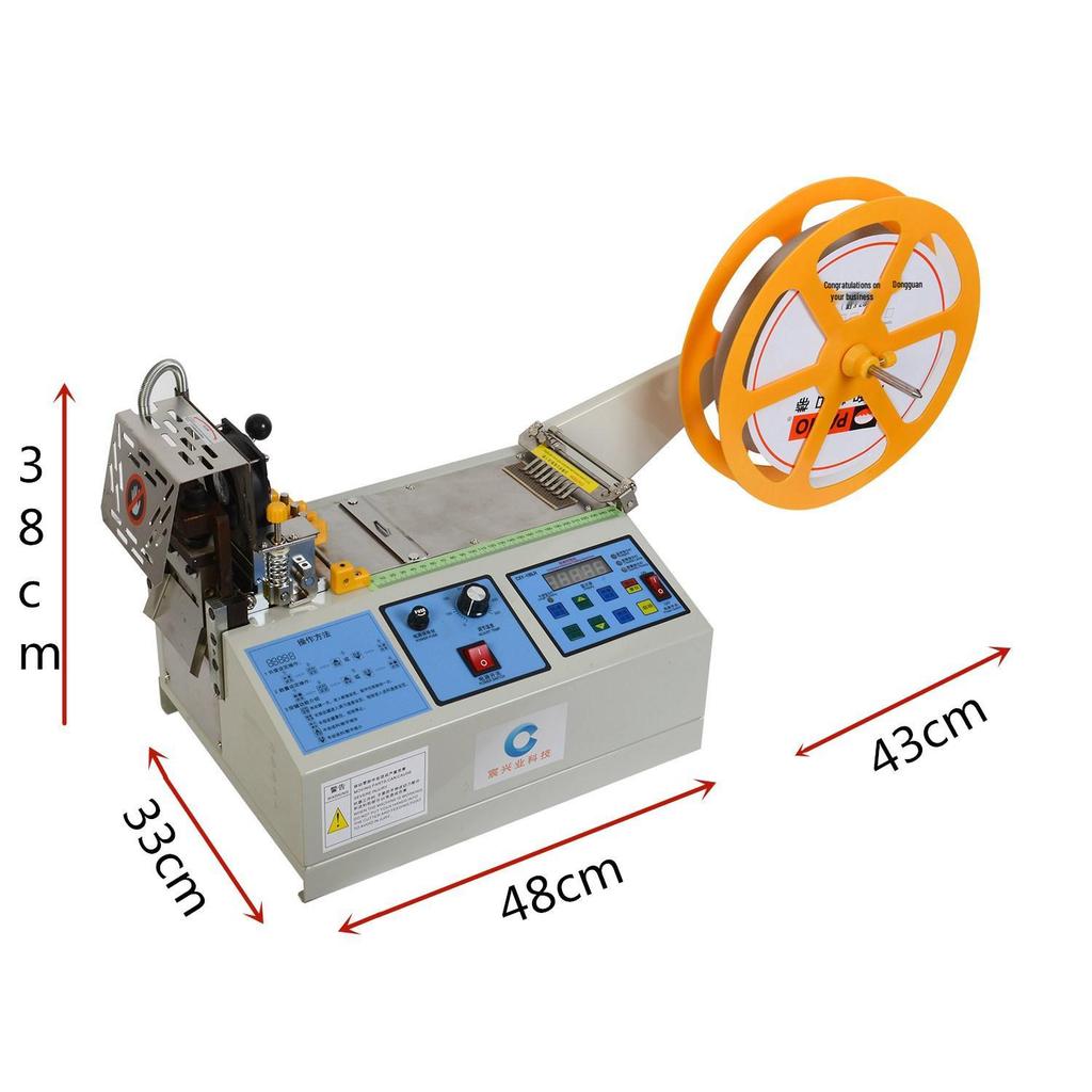 Automated Webbing & Elastic Cutting Machine with Hot/Cold & Bevel Options