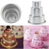 Diy Mini 3-Tier Cupcake Pudding Chocolate Cake Mold Baking Pan Mould Party