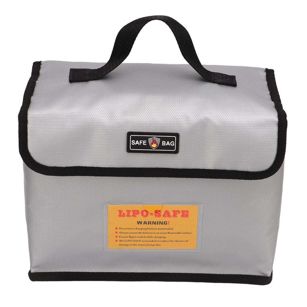 Lithium Battery Explosion Proof Bag Zipper Closure Portable Fire Roof Battery Protective Storage Pouch