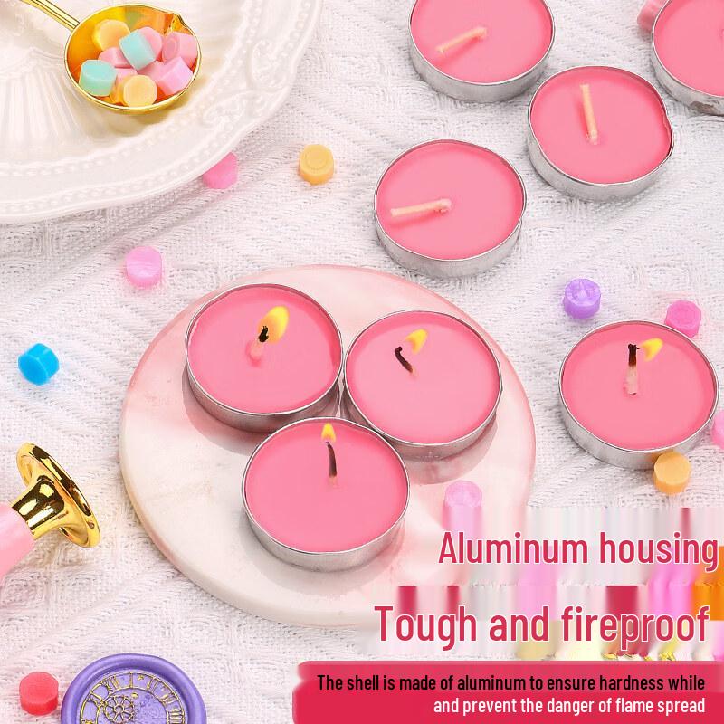 LIEI Natural Smokeless Sealing Wax Tea Candle