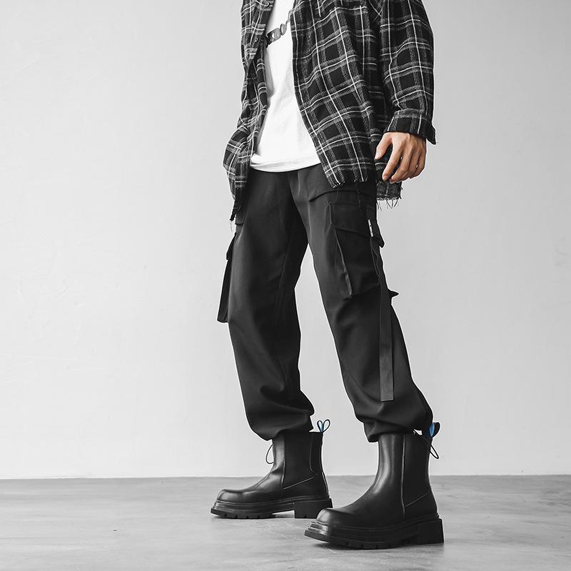 Ins Martin boots Neuer britischer Stil Herbst und Winter Kurzstiefel Mittlerer Schaft Chelsea Dicksohlige Zigarettenstiefel
