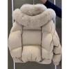 Winter Female Ultra Light Warm Coat Loose Ladies Cropped Jacket Winter Woman Parka Overcoat