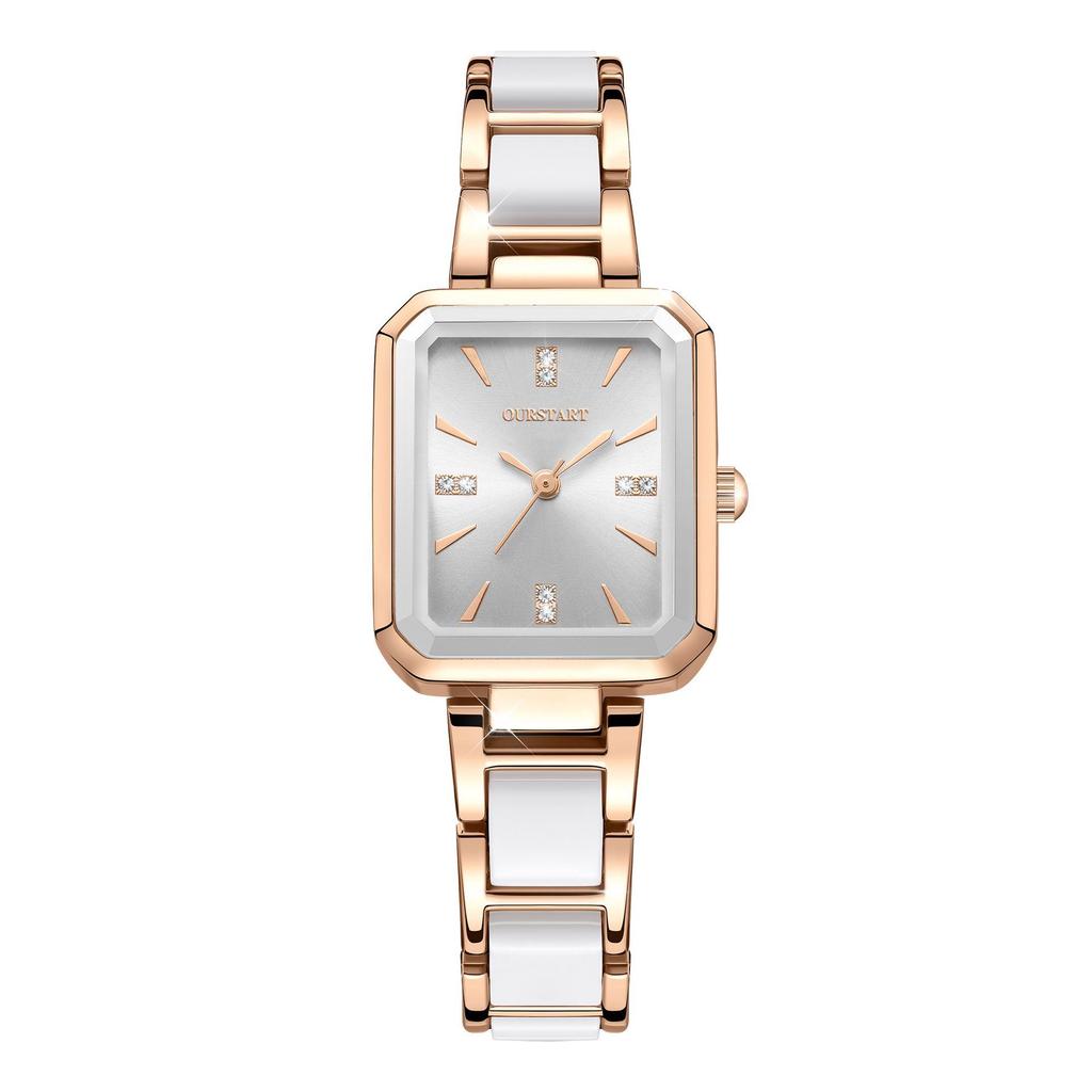 Women's Square Alloy Quartz Watch - Chic, In-Stock Fashion Accessory