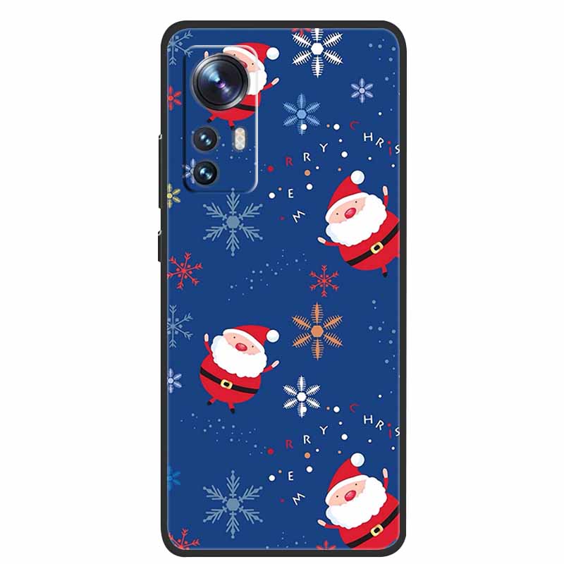 Christmas Cartoon Case For Xiaomi 12 Pro Case for Xiaomi Mi 12 Lite 12X 12S Ultra Silicone Soft TPU Cover for Xiaomi 12X Case