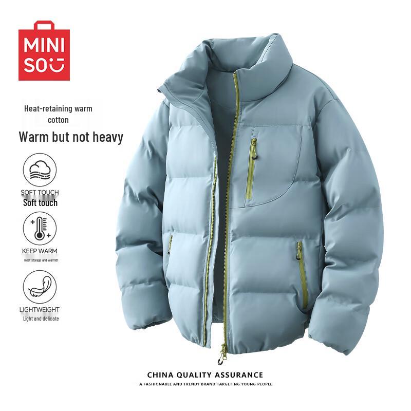 

MINISO Men s Stand-Collar Winter Padded Jacket L