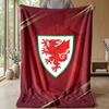 Wales Rugby Flannel Fleece Blanket Cozy Warm Throw Blanket For Couch Bed Travel All Season Use
