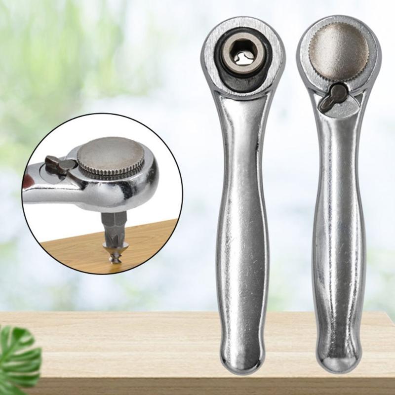 72 Teeth Mini 1/4 Inch Spanner Single-Ended Torque Ratchet Wrench Spanner Portable Repair Tools For Vehicle Bicycles