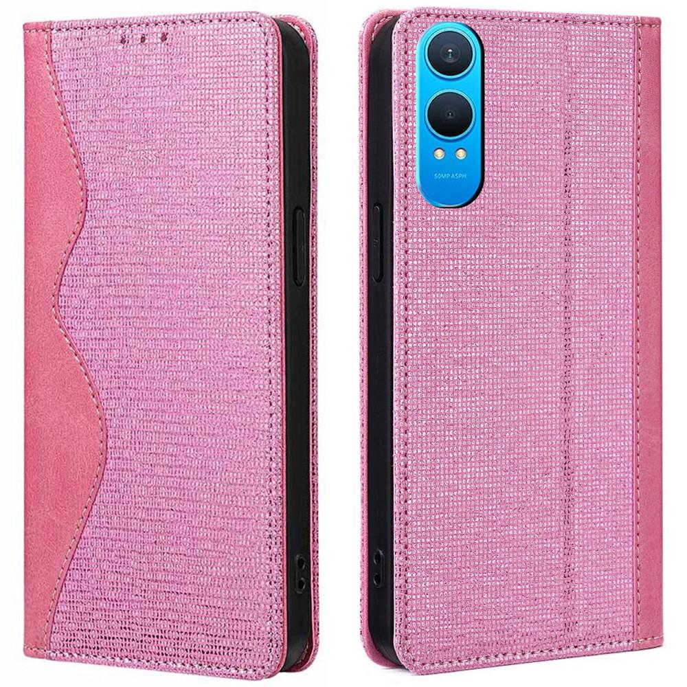 

For OnePlus Nord CE4 Lite 5G Leather Case Wallet Stand Phone Cover with RFID Blocking Pink