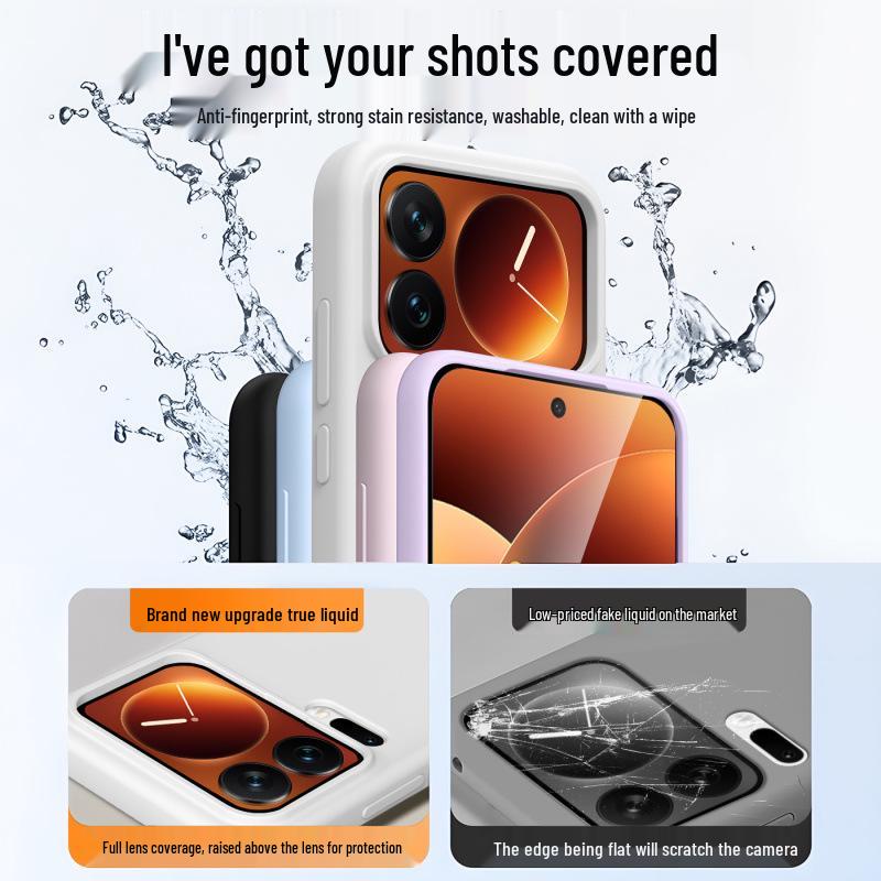 Xiaomi 17 Pro Max Liquid Silicone Protective Case for Women