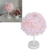 Flower Table Lamp Bedside Bedroom Desktop Nightstand Decoration Supplies Light Pink