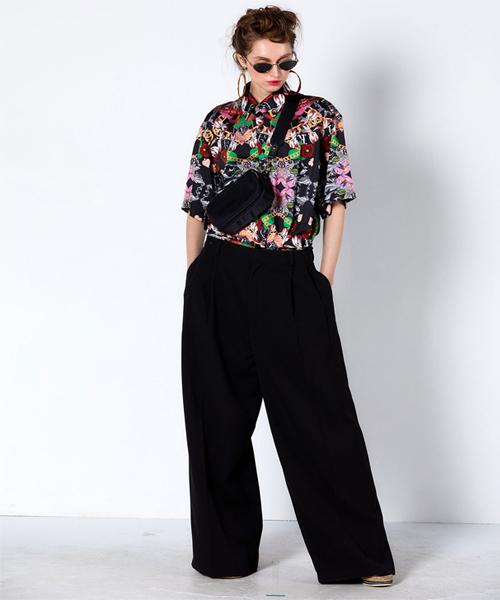 GREEDILOUS Spade Print Shirt
