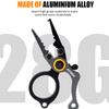 Fishing Activities Aluminum Alloy Fishing Split Ring Pliers Fishing Multitool Shear Protable Lightweight Rust-Proof Hook Remover