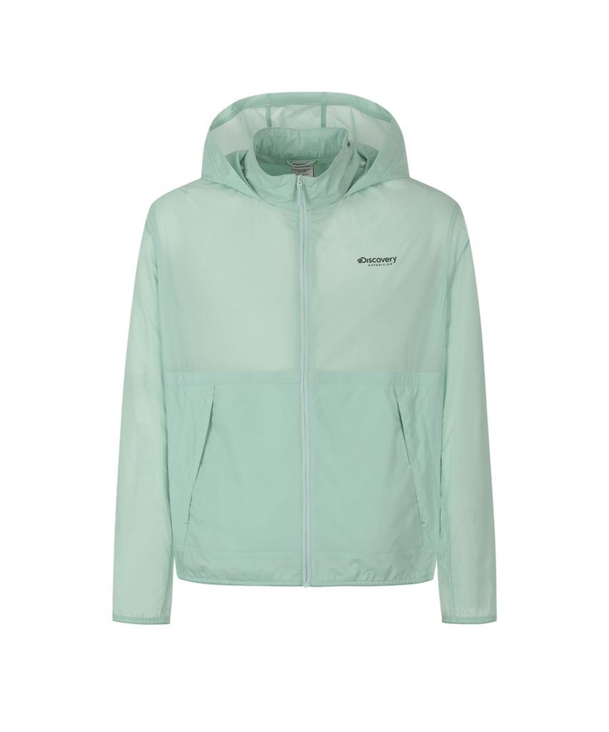 Discovery Expedition Men'S Freshvent Hooded Windbreaker (L/Mint)