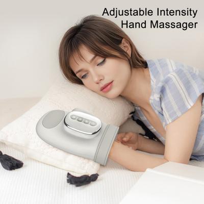 Hand Massager with Heat Air Compression Electric Finger Palm Relaxer with Adjustable Modes Portable Massage Device for Stress And Fatigue