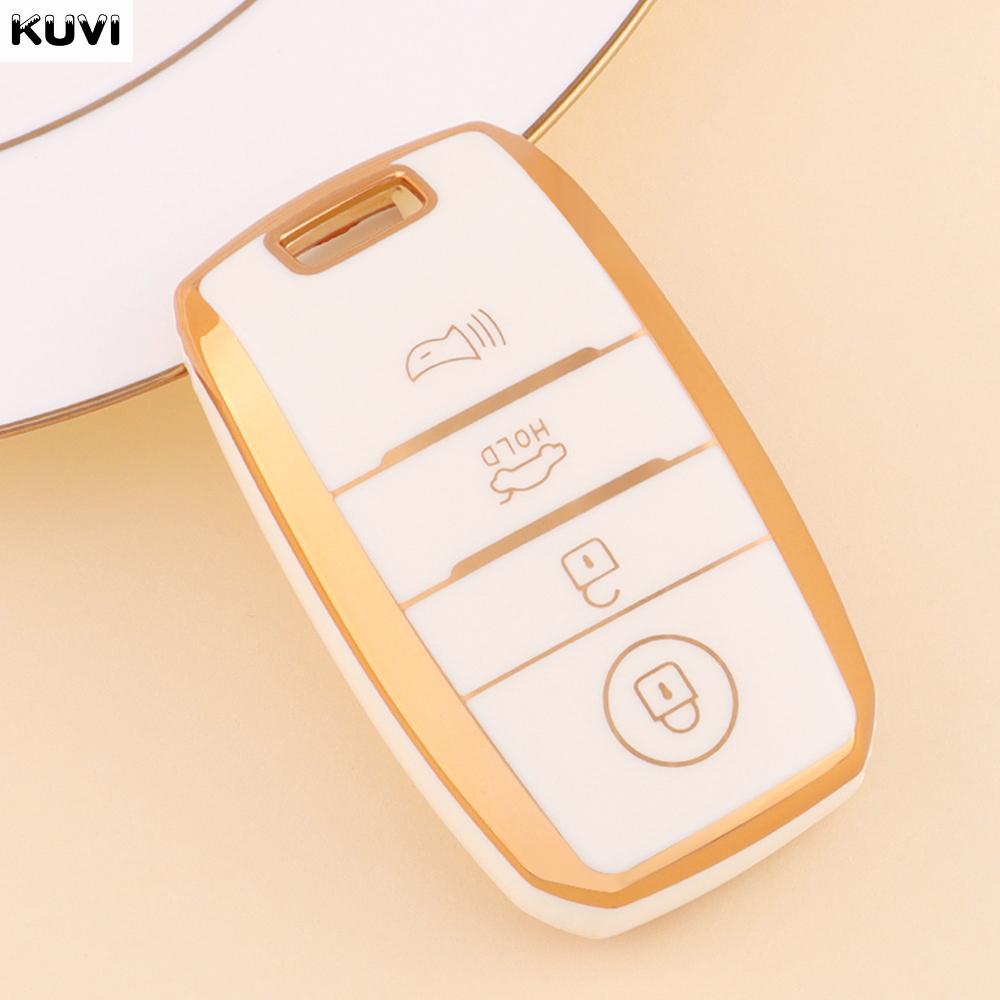 TPU Car Remote Key Case Cover Shell Fob For KIA Sportage Cerato Optima K2 K3 K4 K5 RIO Picanto Soul Sorento Sedona 3 4 Buttons