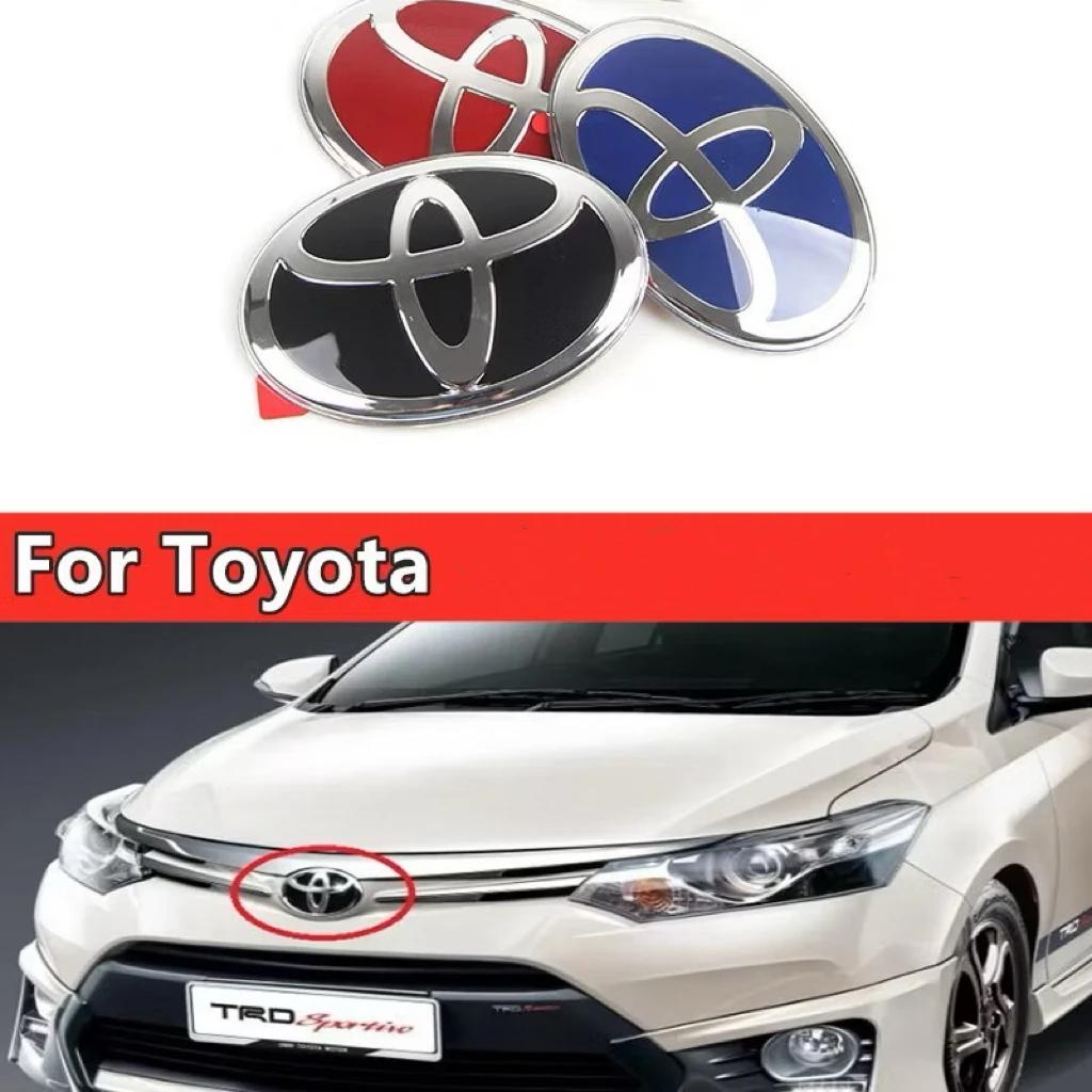 Car Front Emblem for Toyota Corolla Camry RAV4 Hilux CHR Highlander Yaris Vios Alphard Prado Reiz Wish, Front Grill and Hood 3D