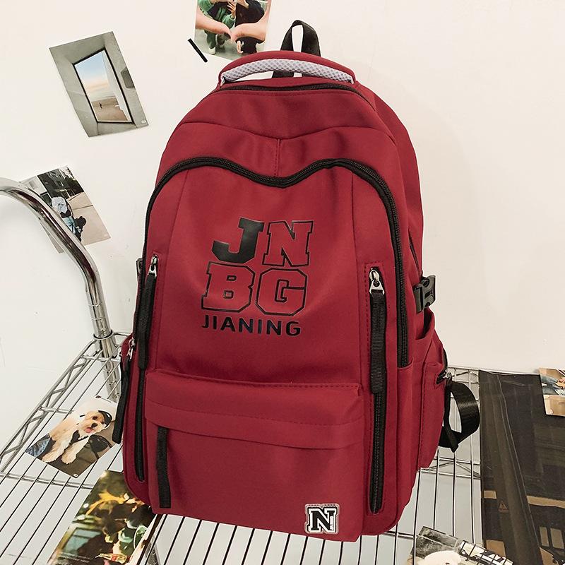 Children's Schoolbags Elementary School Students  Girls  Junior High School Students  Dirty Resistant Men's Large Capacity Letter Backpack