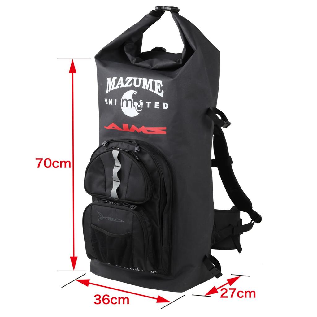 MAZUME Iso Bag Waterproof Backpack II Black 70L (Mazume) mazume×AIMS MZBK-319-01