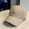Four Seasons Casual Soft Top Baseball Cap Children's Embroidered Alphabet Sunscreen Cap Student Big Head Shade Cap Trend