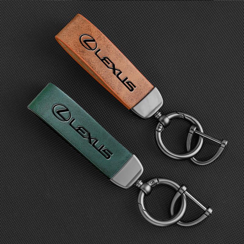 lexus Car Logo Key Chain Metal Leather Keyring Auto Keychain For Lexus F SPORT ES RX NX LS UX LM LX GX LC RZ IS CT GS RC HS SC T QQ6