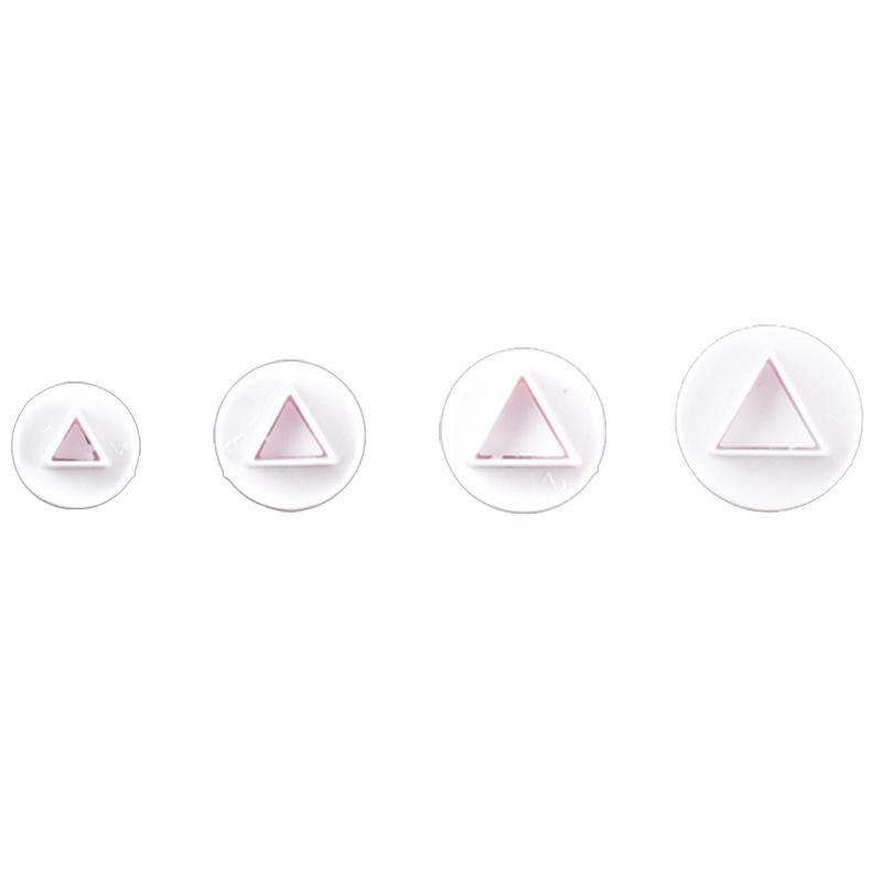 3/4pcs Heart Star Round Square Flower Shape Fondant Cake Decorating Gum Paste Pastry Sugar Craft Cutter Mold Tools Cookie Mold